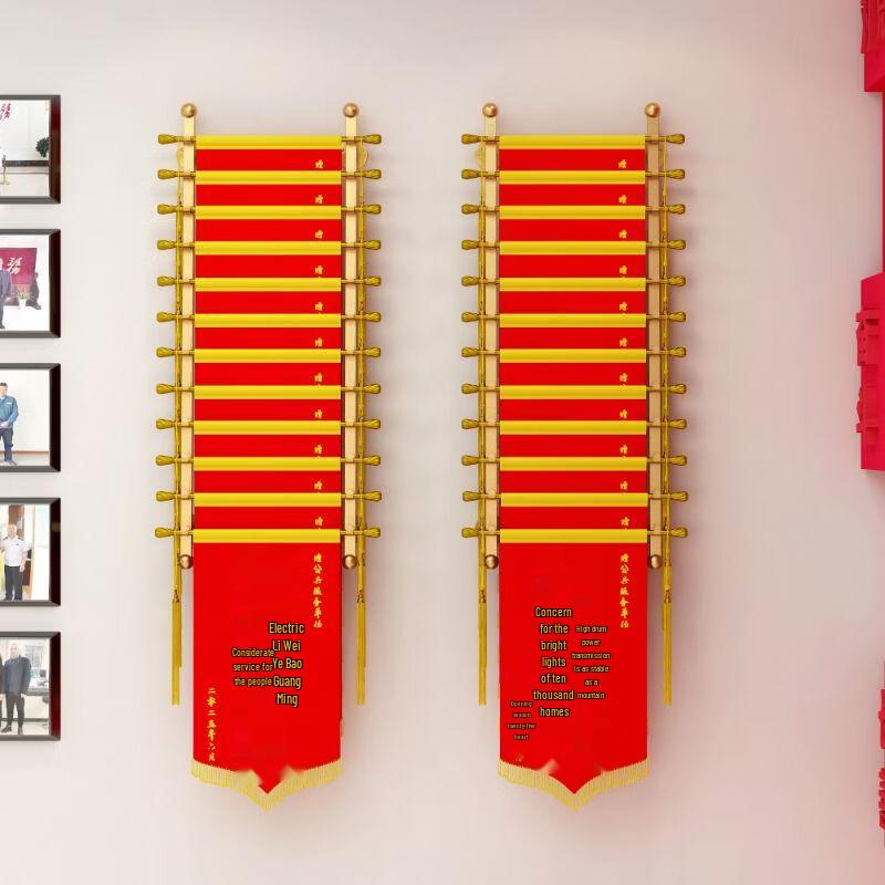 Wall Mounted Multi-Layer Banner Display Rack