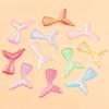 Iridescent Mermaid Tail Acrylic Stickers: 8 Colors, 22x28mm - Perfect for DIY Crafts, Phone Cases, Refrigerators, Stationery, Necklaces, and Jewelry.