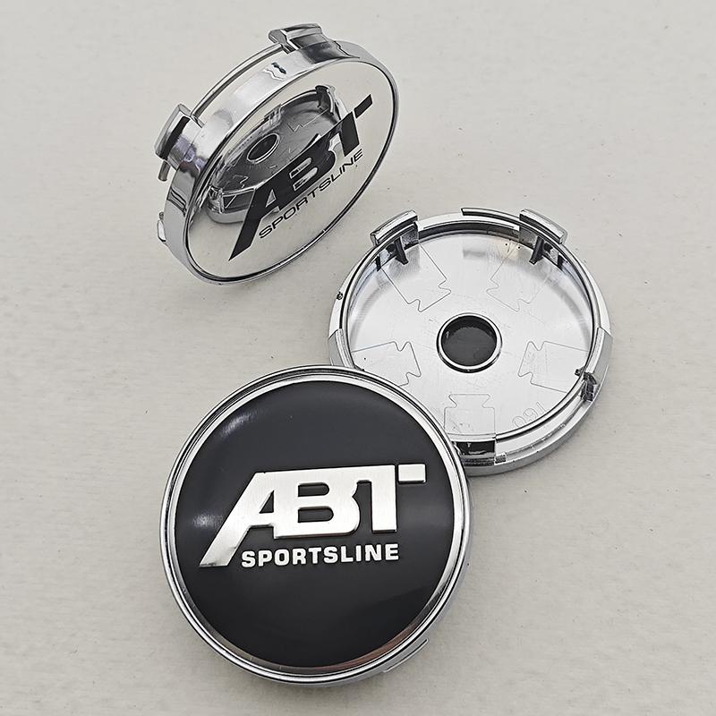 4pcs 60mm ABT logo Car Badge Wheel Center Hub Caps Badge Covers sticker Styling Accessories