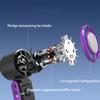 New Portable Handheld Turbo Fan USB Charging 4000mAh Foldable Personal Fan LED Display 5-Speed Cooling Ice Fan for Travel