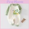 Baby Warm Fleece Baby Romper With Cartoon Animals Print Design For Winter And Autumn Newborns Baby Clothes