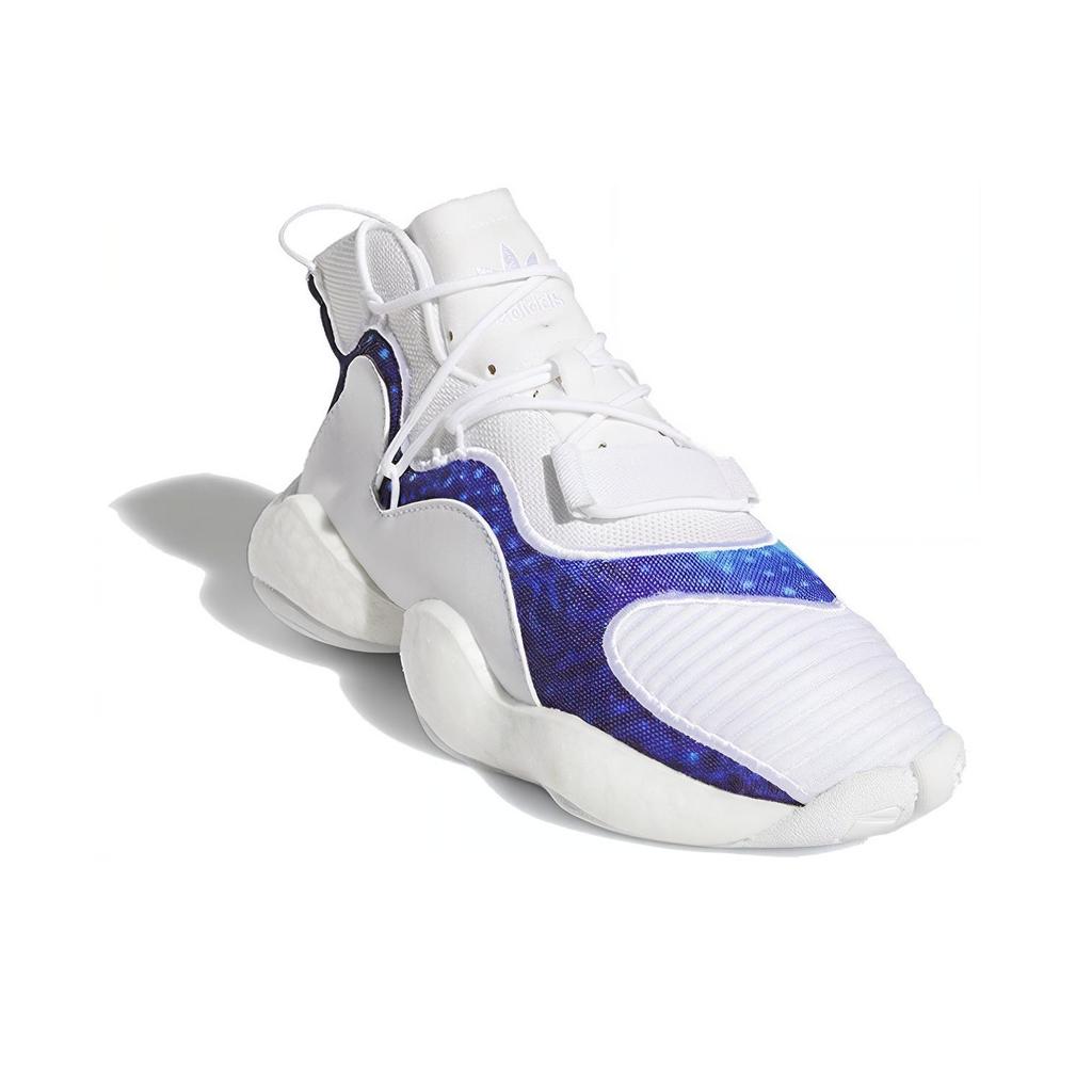 Adidas Originals Crazy BYW J Cushioning High-Top Kids Basketball Shoes Kids Basketball Shoes White Blue CG6755