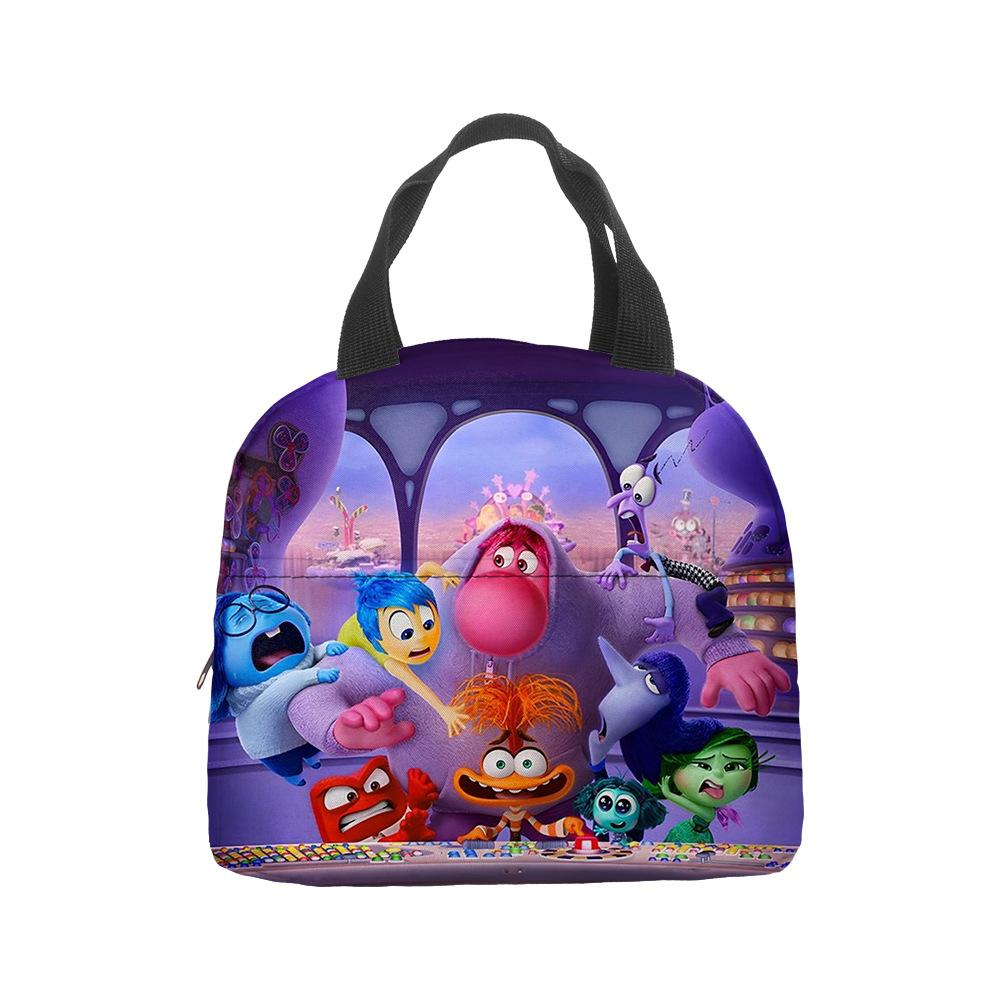 Mind Secret Service 2Inside Out 2 Plush Insulated Lunch Box Bag Portable Foil Ice Bag Picnic Bag
