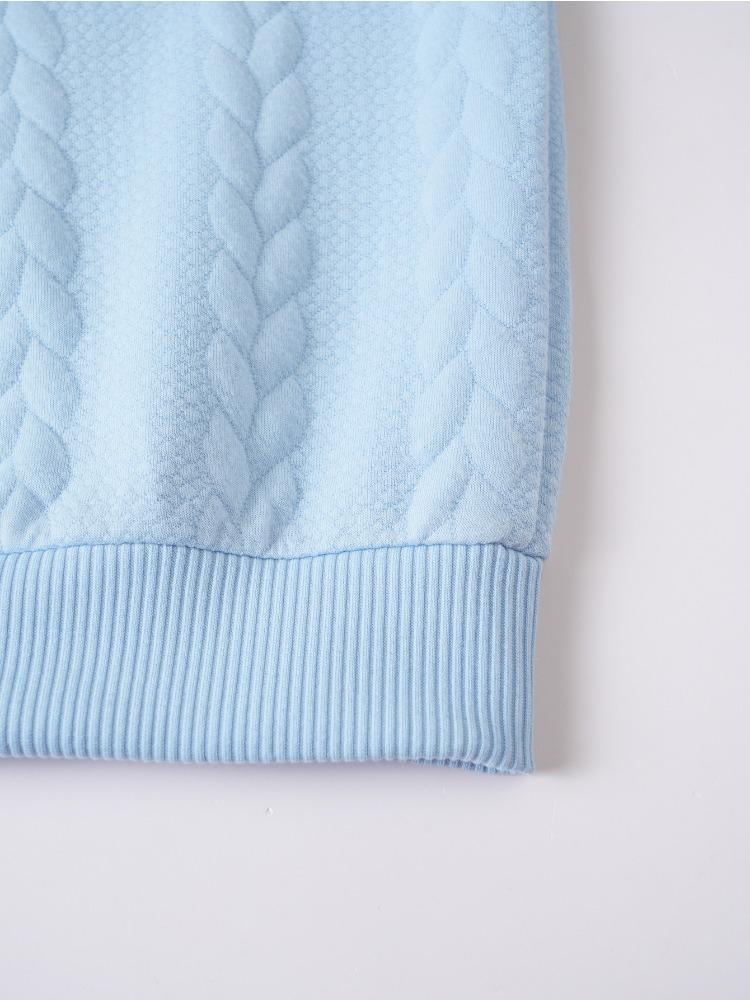 Autumn Winter Knit Sweater Daily Outdoor Casual Solid Colour Fashion Jacquard High Collar Warm Jumper Comfortable Fit Skin-friendly Breathable Tops