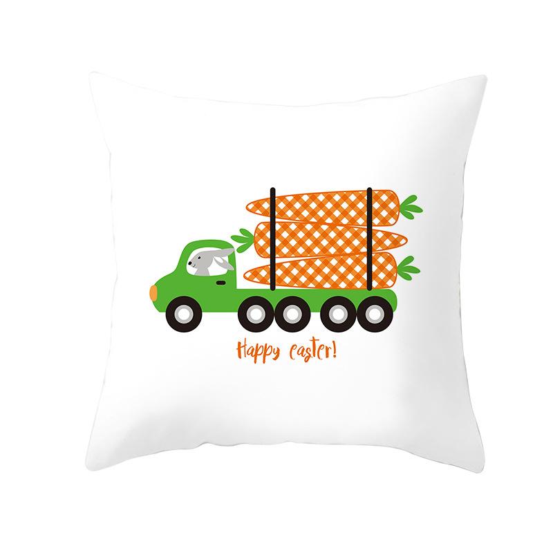 New Easter Bunny Pillow Cover Festive Home Decor Pillow Cover