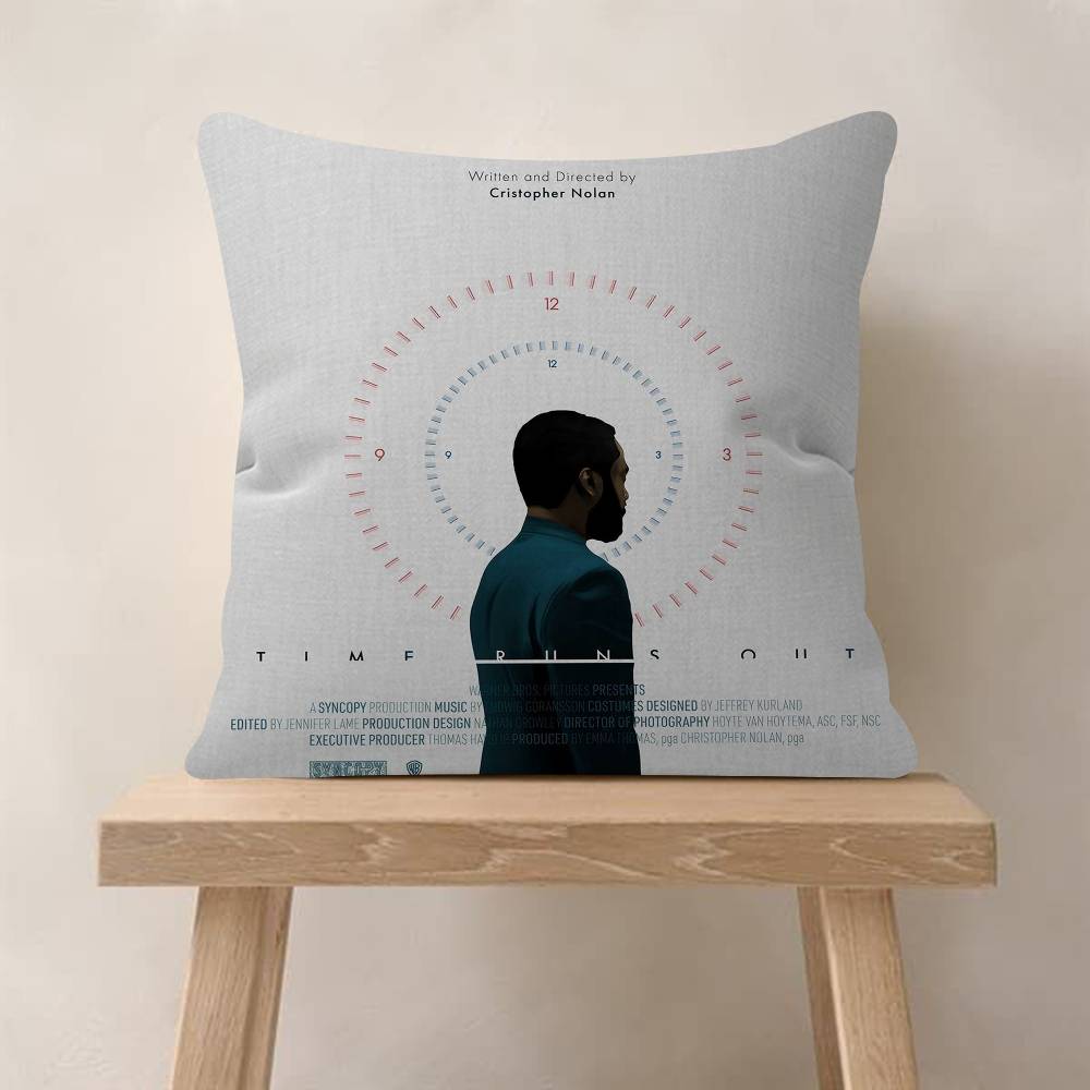 Nolan Robert Pattinson Movie Tenet Maple Design Cushion Cover Happy Autumn Harvest Decor Holiday Decorati Pillow Cover