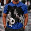 Men's Funny Halloween Printed T-Shirt for Costume Party