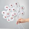 1pcs Plush Christmas Picks Green Tree Stems Ornaments for Xmas Tree Wreath DIY Crafts Home Garden Vase Filler Decor