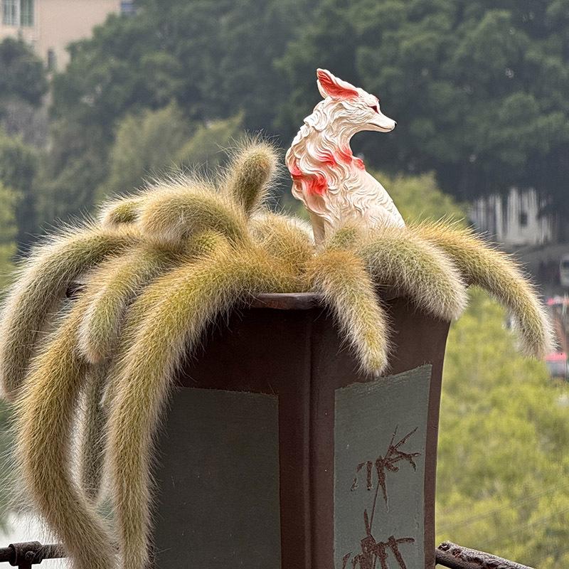 Nine-Tailed Fox Succulent Figurine Decorations