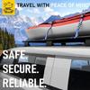 Reinforced Ratchet Strap Tie Downs 2200Lbs Break Force Antislip Handles For Outdoor Equipment Hauling
