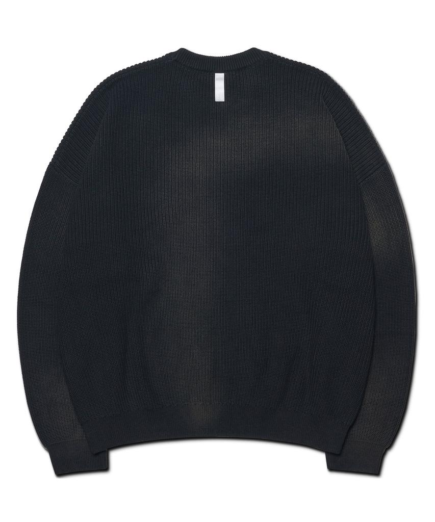 Nomaenyueol Spray Dyeing Knit - Black