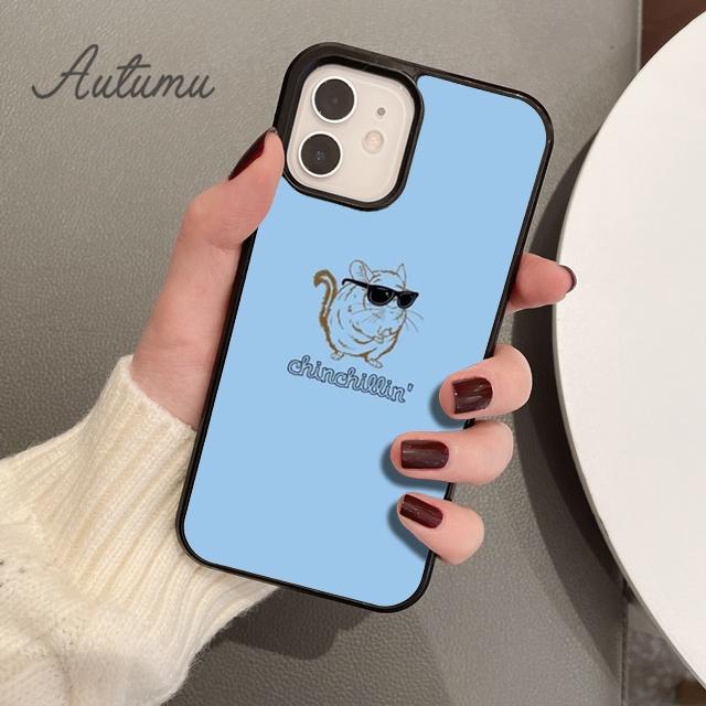 

Cartoon Chinchilla Phone Case for iPhone 17 Air 15 16 16e 11 12 13 14 Pro Max Plus Cover coque Fundas Shell iPhone 13