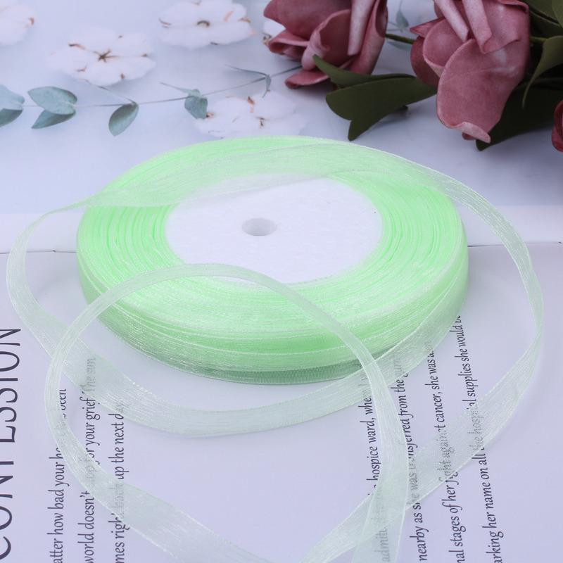 Kendin Yap Aksesuarları, Düğün Pastası, Hediye Paketleme için 1cm Kar Tülü Kurdele