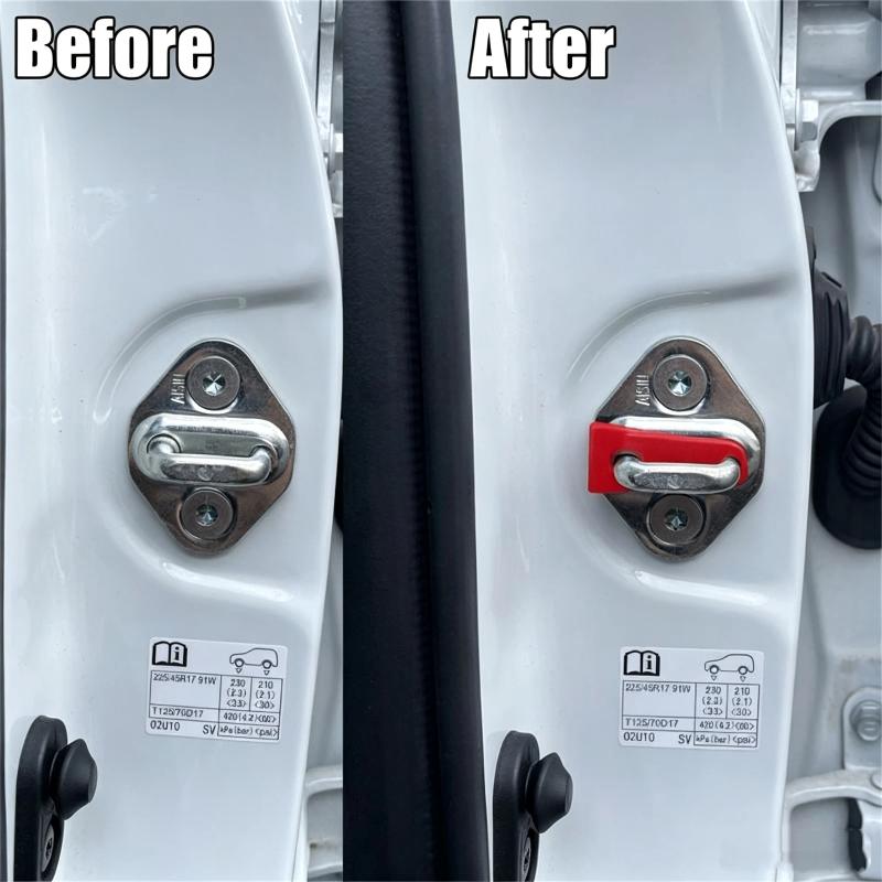 4Pcs Universal Car Door Lock Damper Buffer For Deadener Seal Shock-Absorbing 2004 2020 2023 2024