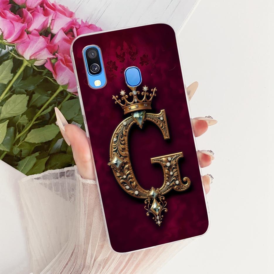 For Samsung Galaxy A40 Case SM-A405F Luxury Crown Letters Cover Soft Slim Phone Case For Samsung A40 A 40 GalaxyA40 Fundas Coque