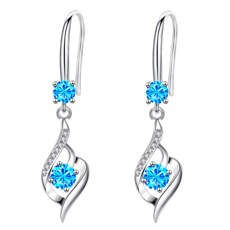 New Style Earrings Female High Grade Feeling with Simple Earrings Long High-grade Temperament Ear Hook