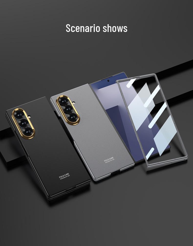 Samsung Z Fold7 Women's Frosted Skin-Feel Cross-Border Phone Case