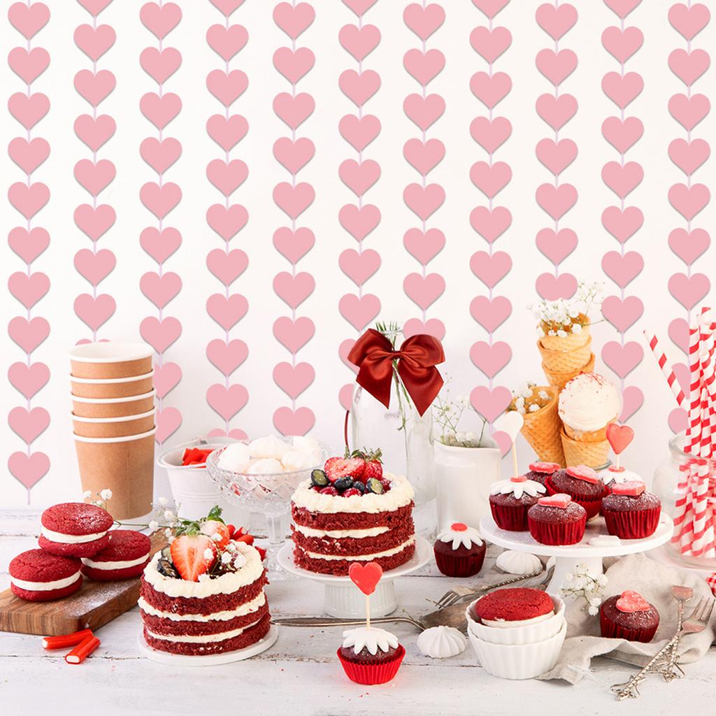 6/8 Stück Valentinstag Dekoration Liebesherz Hängeornament für Hochzeit und Verlobung Valentinstag Party Dekoration