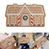 Non-Slip Christmas Carpet Palace Shaped Xmas Bedroom Welcome Doormat  Christmas Decoration