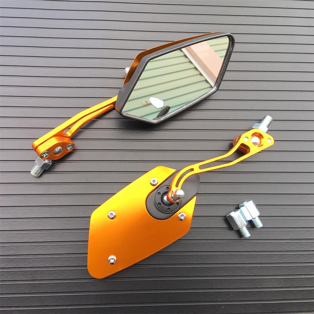 Aluminum Universal 8mm 10mm Motorcycle Handlebar Rear View Mirrors Anti-glare Mirror for Honda Yamaha Suzuki Scooter
