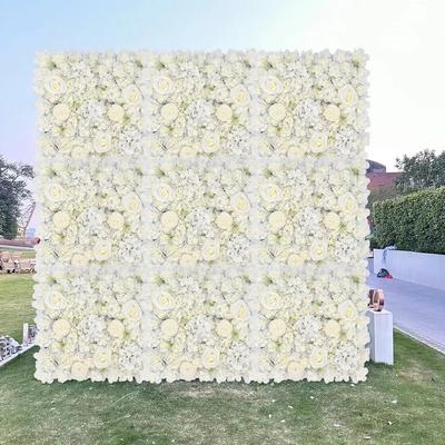 50 * 50Cm Simüle Çiçek Duvar Arka Plan Duvar Ortanca Gül Duvar Düğün Dekorasyonu Düğün Stüdyosu Resim Duvarı
