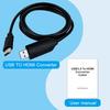 External USB TO HD Video Audio Adapter 1.5M Cable 1080P USB 3.0 To HDMI-Compatible Converter for Desktop Laptop PC WITH Chip