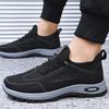 Schwarze Herren Atmungsaktive Arbeitsschuhe 2025 Sommer Rutschfest Luftgepolsterte Lauf-Sneaker Outdoor Herren Retro Arbeitsschuhe Zapatos Hombre 46