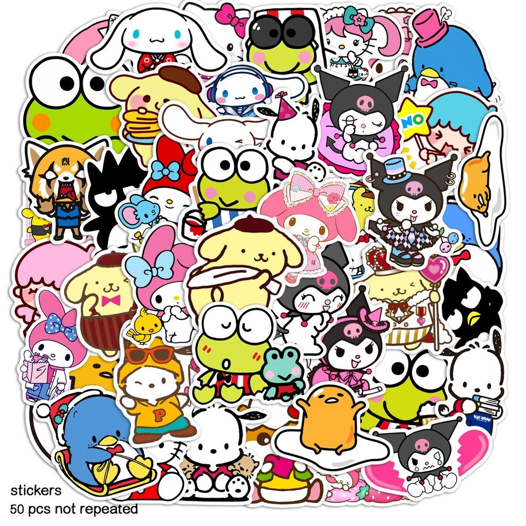 Adorable 50pcs Sanrio Stickers Kuromi Set For Luggage Decor