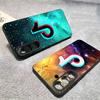 TikTok Musical Logo For Samsung Galaxy S25 S24 S23 Ultra S22 S21 Plus S20 Black Soft Silicone Protective Case