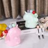 Creative Plastic Fruit Forks Colorful Mini Dessert Fork with Storage Tank Cake Forks Set Household Stainless Steel Decoration