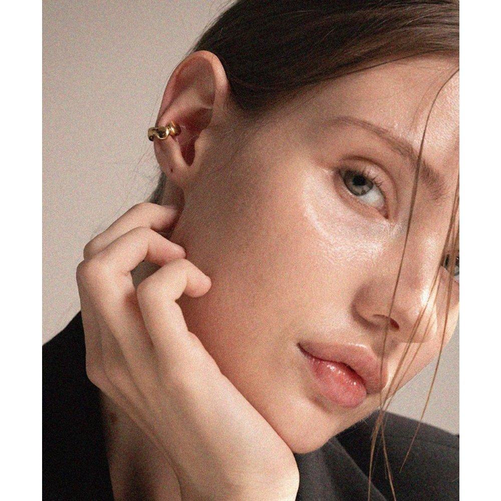 J-Nui Jay Bubble Ear Cuff 14K Gold Plated