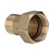 Brass Screw Connections for Water Meters DN25 (1"), Set: 2 Male Connectors + 2 Nuts