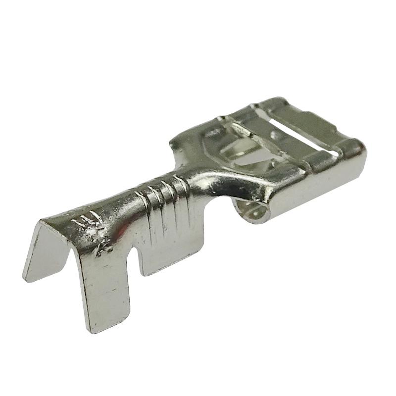 F-2.5 Female Female Socket with FZ Catch, Tinned, 6.3x0.8, 1.0-2.5 GB0.38 L19.2 (sold In Packs of 300 Pieces) ELMOT, Price Shown Is for 1 Piece