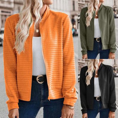 Mode Kleine Ruit Bovenkleding Rits Vest Hoodie Sweatshirt Dames Herfst Winter Dubbele Zakken Hoodies