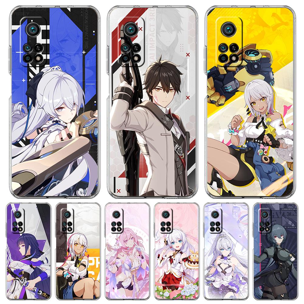 Honkai Impact 3rd Game Phone Case For Xiaomi 14 13 12 Lite Mi 11 Ultra 11X 13T 12T For Poco X5 X4 X3 NFC F5 F4 M4 Pro 5G Cover