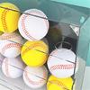 Space Saving Acrylic Sports Balls Display Stand Wall Mounted Clear Rack for 12 Slot Baseball Table Tennis Storage Box