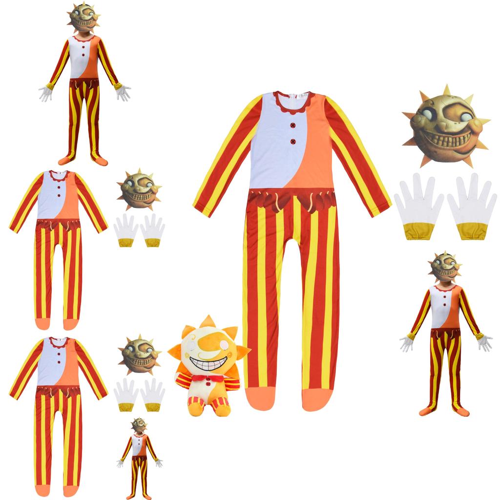 Sundrop Fnaf Cosplay Jumpsuit For Boys And Girls