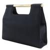 CHANEL Party bag Handbag vintage black Satin Women Used