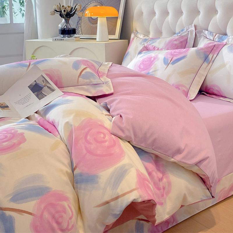 Home Textile Bedding Cotton Pure Cotton4-Pcsquilt Set 3-Pcs Set Winter Class A Maternal And Infant Grade Advanced Sense