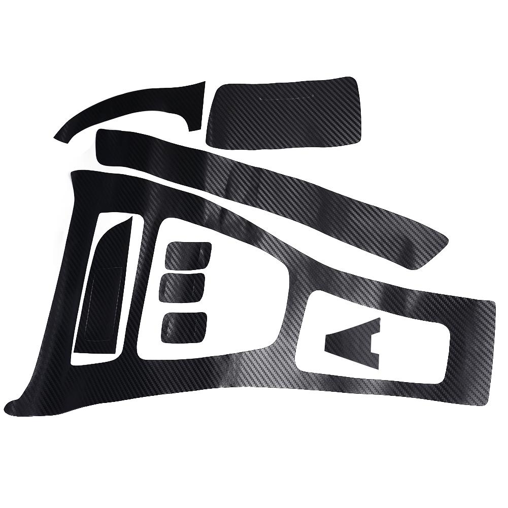 High Quality Useful Interior Sticker 3D Accessory Black Car Carbon Fiber Replacement Replaces Trim Vinyl Decal