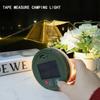 1Pc Solar-Powered Ultra-Thin Camping Outdoor Light, Camping Tent Measuring Tape Emergency Ambient Light, Portable Camping Light