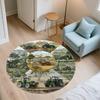 Farm Tractor Pattern Round rug,Carpet Rug for Living Room Bedroom Sofa Playroom Decor,Non-slip Floor Mat,Holiday Gifts and Birthday Gifts.