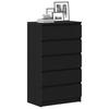 Drawer Cabinet in Black Oak Look 60 x 36 x 103 cm