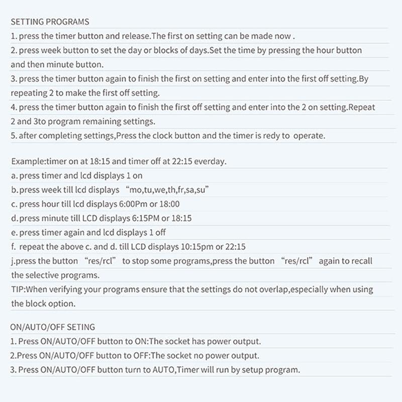 Eu Plug Timer Switch Digital Power Socket Energy Saving Adjustable Kitchen Timer Outlet Week Hour Programmable Timing Socket