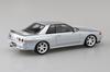 Aoshima Bunka Kyozai Rakupura Snap Kit Nissan R32 Skyline Custom Wheels Scale Plastic Model Kit Co., Ltd. (AOSHIMA) No. 14CU-SS GT-R (Spark Silver)