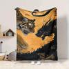 1pc Tiger Dragon Artwork Blanket - Perfect Gift for Birthdays, Christmas & Halloween- Soft, Warm & Versatile Yy250909134