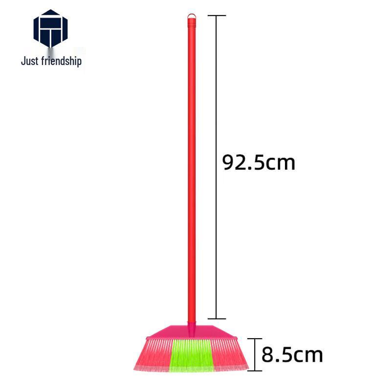 Square Head Hard Bristle Plastic Broom (10-Pack)