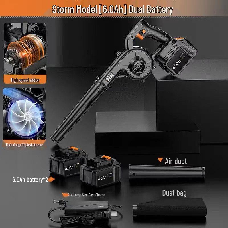High-Power Rechargeable Lithium Battery Blower for Dust Removal and Vacuuming in Homes, Computers, and Cars