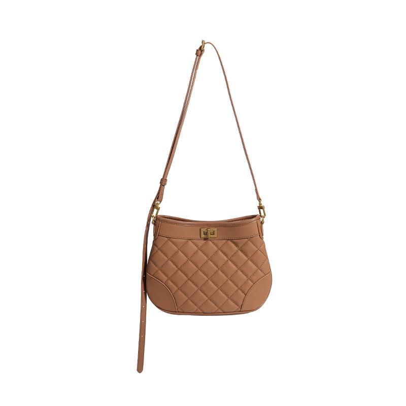 

Сумка Lucky из воловьей кожи на голову, сумка нового зимнего стиля, сумка из натуральной кожи, сумка под мышками, маленькая ароматная сумка через плечо с ромбовидной сеткой