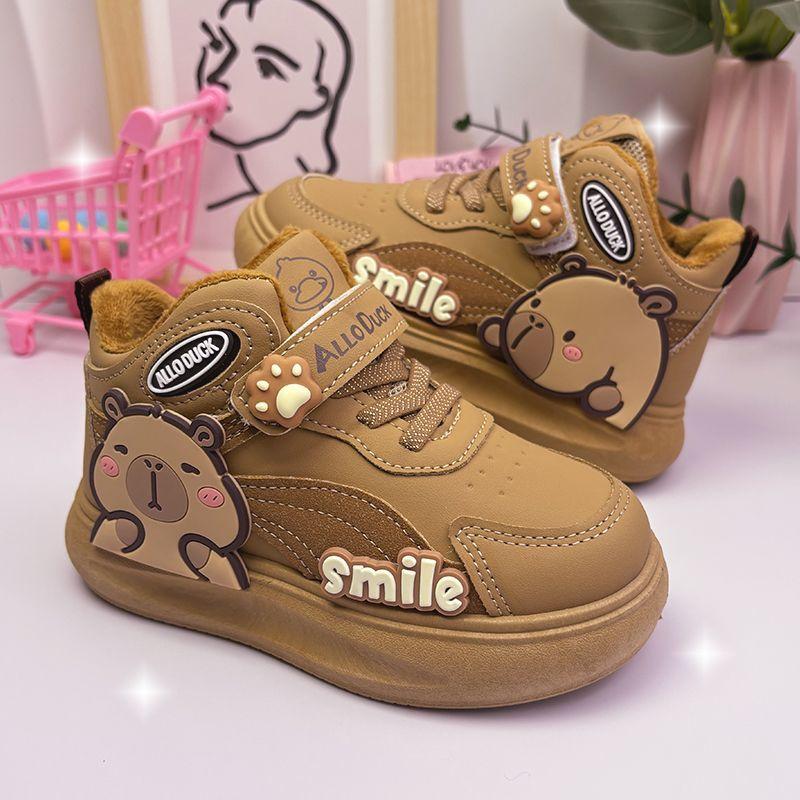 

Children s Kapipala Sports Shoes for Winter, Waterproof, Soft-soled and Anti-slip Cotton Shoes for Boys and Girls 37